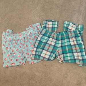 Women’s Plaid and Peppermint Fleece Lounge Pajama pant. Size XL